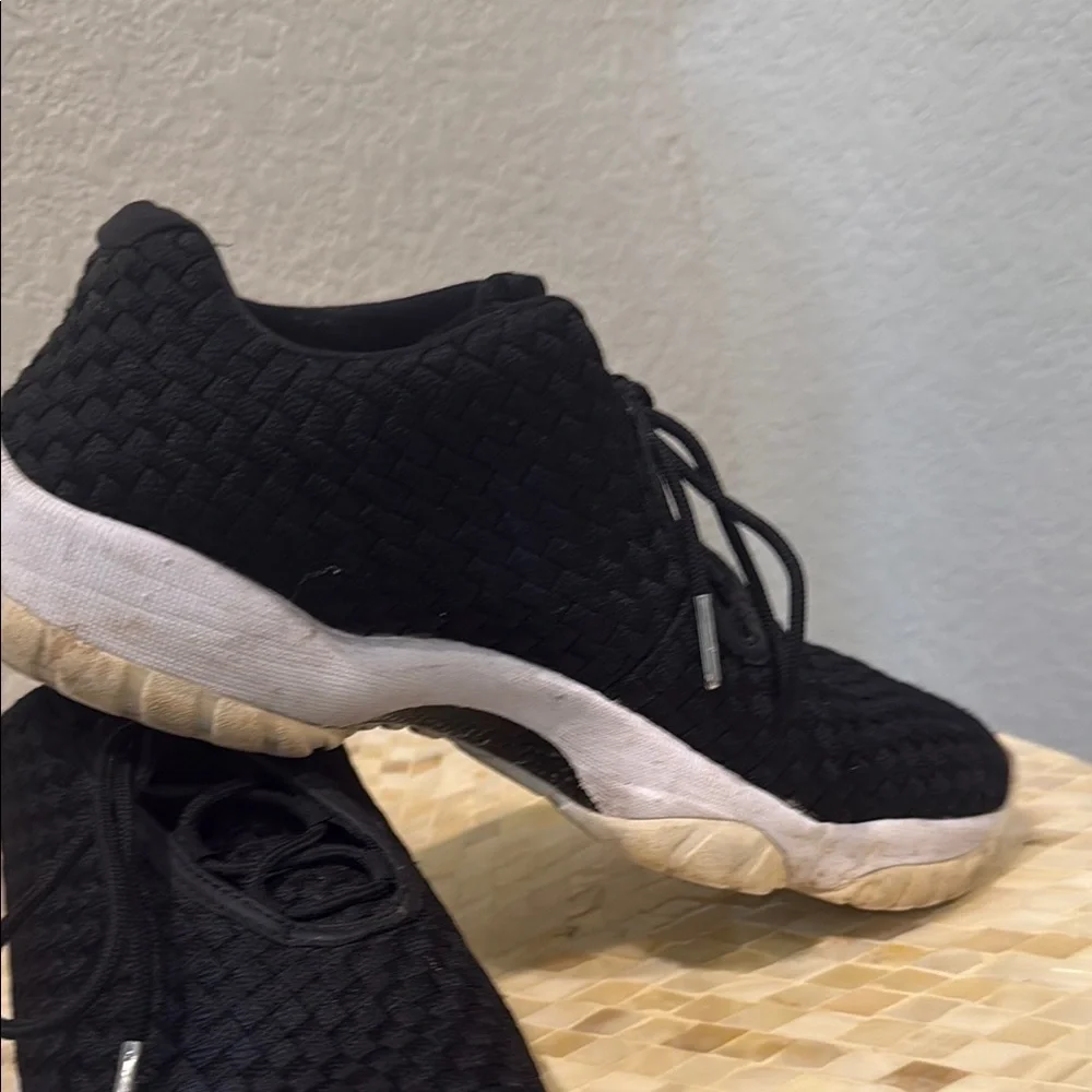 Jordan Future low Men's Black Woven Sneakers size 10.5